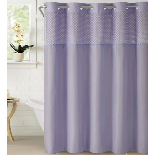 Bahamas Shower Curtain With Liner Lilac, Purple Hookless Shower Curtain
