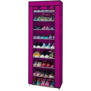 COZONY 9-Tier Shoe Organizer with Zipper Cover, Space Saving Non-Woven Shoe Rack Storage Cabinet for Closet Entrywayd - 1 of 4