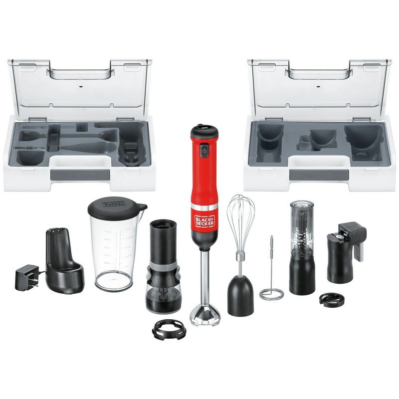 Kitchen Wand Variable Speed Lithium-Ion 6-in-1 Cordless Red Kitchen Multi-Tool Kit, 1 of 2
