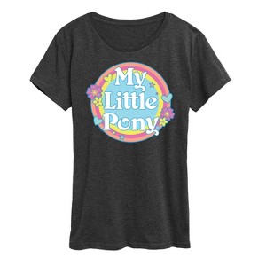 Women's - My Little Pony - Retro Rainbow Badge Short Sleeve Graphic T-Shirt - 1 of 4