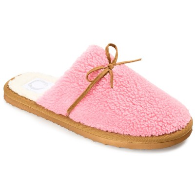 Journee Collection Womens Melodie Tru Comfort Foam Slip On Mules Round Toe Slippers Pink 11