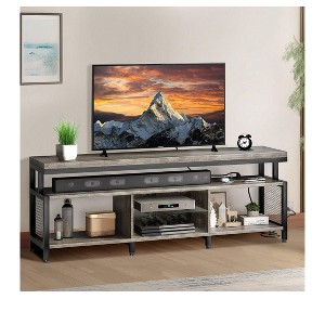 LED TV Stand With Power Outlets & Storage Shelves for 70/65/60 inch TVs, TV Entertainment Center Media Console For Living Room - 1 of 4