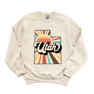 Simply Sage Market Women's Graphic Sweatshirt Retro Utah - 1 of 4