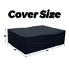 XIZZI Patio Furniture Set Cover Outdoor Sectional Sofa Set Covers, Lawn Patio Furniture Covers with Air Vent Fastening Strap & Handle, Water Resistant - 2 of 4