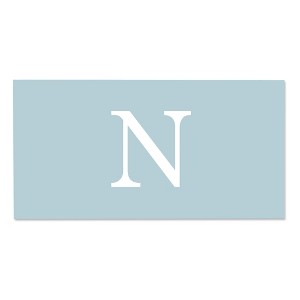 Personalization Mall Simple Initial Personalized Beach Towel, Powder Blue - 1 of 2