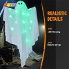 Joyfy 47’’ Halloween Hanging Ghost Decorations with Green LED Light, Hanging Ghost Outdoor Indoor, Front Yard Patio Lawn Garden Party Decor - 3 of 4