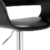 Sapphtopaz Modern Swivel Bar Stools with Padded Seat and Back, Adjustable Counter Height Bar Stools with Armrest, Barstools for Kitchen Island - 3 of 4