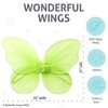 Butterfly Craze Fairy Princess Tutu Costume Set - Includes Glittery Sparkle Wings, Tutu Skirt, & Wand for Girls' Dress Up - 3 of 4