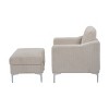 Modular Corduroy Sectional Sofa with Storage Ottoman - Convertible 3-Piece Living Room Set, Customizable Layout for Any Space - 3 of 4