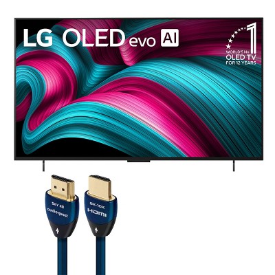 LG LG OLED42C5PUA 42 Inch 4K OLED evo C5 Smart TV with AudioQuest SKY 3m HDMI Cable