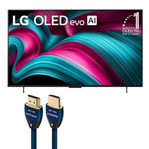 LG LG OLED42C5PUA 42 Inch 4K OLED evo C5 Smart TV with AudioQuest SKY 3m HDMI Cable - 1 of 4