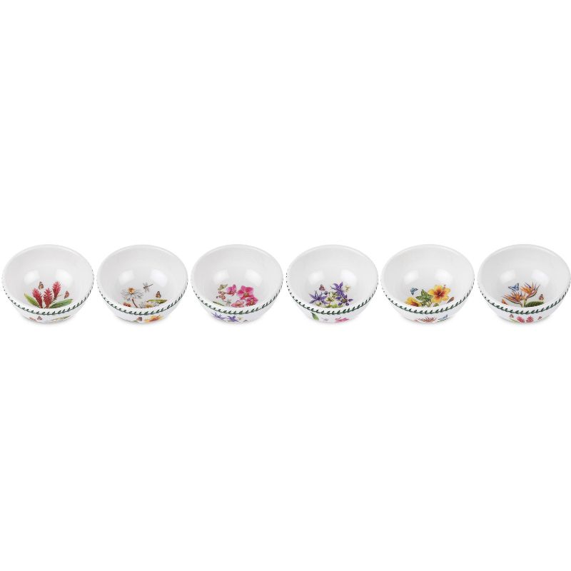 Portmeirion Exotic Botanic Garden Individual Fruit Salad Bowl, Set of 6, Made in England - Assorted Floral Motifs,5.5 Inch, 1 of 8