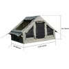 4 Person Inflatable Glamping Tent, 4-Season Waterproof Air Camping Tent House with Quick Setup and Windproof Structure – Cuddlewood - 4 of 4