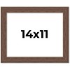 PosterPalooza | 14x11 Wide Barnwood Picture Frame, UV Acrylic, 6 Finishes - Grey, Brown, White, and Black - 2 of 4