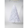 White Prelit Artificial Christmas Tree with Dual Color Lights & 288 Branch Tips, Metal Stand, Holiday Decoration - 3 of 3
