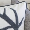 TopComfy Support Pillow Holiday Reindeer Velvet Accent Pillow with Insert for Seasonal Decor, White, 17"*17"*10" - 4 of 4