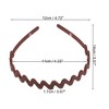 Unique Bargains Women's Classic Elegant Frosted Wavy Hairband 5.51"x4.72" 1 Pc - 3 of 4