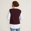 Lands' End Women's Drifter Modern Cable V Neck Vest Sweater - 2 of 4