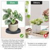 Unique Bargains Plastic Indoor/Outdoor Durable Plant Saucer Water Catcher Tray 3 Pcs - 3 of 4