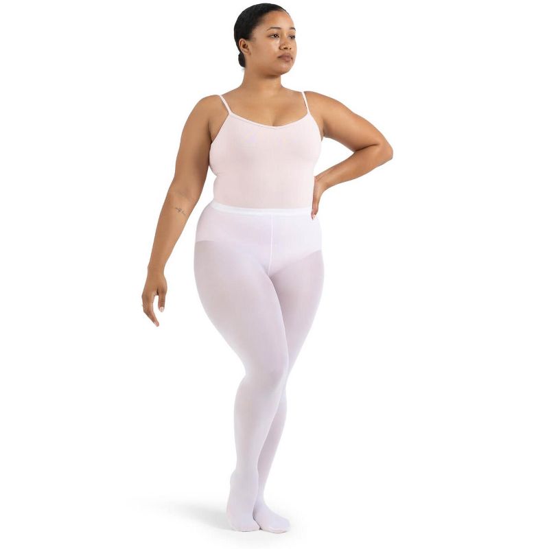 Capezio Women's Ultra Hold Plus Size Footed Tight, 4 of 5