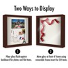 Americanflat 11x11 Shadow Box Frame with Shatter-Resistant Glass - Silhouette Collection - Mahogany with Soft Felt Back - 4 of 4