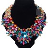 Simulated Pearl Bib Necklace – Statement Collar Jewelry for Women - 3 of 4