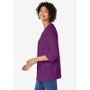 Woman Within Plus Size Perfect Three-Quarter Sleeve V-Neck Tunic - 4 of 4