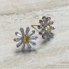 18K White Gold Citrine Daisy Earrings - 2 of 4