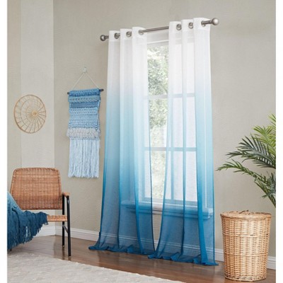 Dainty Home Shadow Ombre Light Filtering Grommet Panel Pair 2 Panels 76" W X 84" L