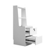 NicBex 2-Tier Multifunctional Bookshelf Smart Nightstand with Open Shelves,Books Storage Cabinet Organizer for Bedroom,Corner - 3 of 4