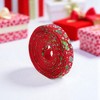 Unique Bargains Gift Wrap Ribbons Polyester Red 179.13"x0.39" 1 Pc - 2 of 4