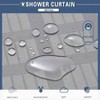 Hotel Fabric Shower Curtain with Removable Liner, Grey, 71x 74 - 2 of 4