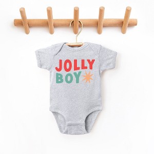 The Juniper Shop Jolly Boy Star Baby Bodysuit - 24 Month - Heather Grey - 1 of 2