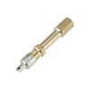 2pcs 100mm/3.94 Long Brass Car Tire Valve Extension Adaptor Air Tyre Stem  Extender Inflation Stright Bore for Truck