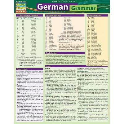 German Grammar - 2nd Edition by  Barcharts Inc (Poster)
