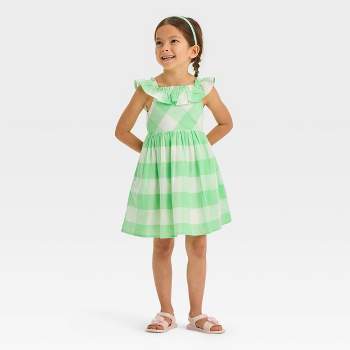 Toddler Girls' Gingham Dress - Cat & Jack™ Green