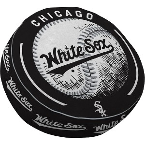 MLB Chicago White Sox Baseball Circle Plushlete Pillow: Sports Team Logo Novelty Pillow - 1 of 3