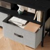 homfan TV Stand & Dresser with Storage - 3-drawer Entertainment Center for Living Room, Black - Fits 32 to 55-inch TVs & Media - 4 of 4