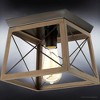 Urban Ambiance Luxury Industrial Ceiling Light 7.625''H x 9.5''W,  Olde Bronze Finish,  Berkeley Collection, UHP3908 - 4 of 4