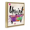 Stupell Industries Unwind Rainbow Colors Icon Bath, 18" x 18" - 3 of 4