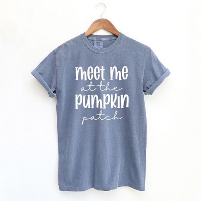 Simply Sage Market Women's Meet Me At The Pumpkin Patch Script Short Sleeve Garment Dyed Tee