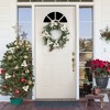 Northlight Decorated Cream Colored Poinsettia and Berry Artificial Christmas Wreath, 24-Inch, Unlit - 2 of 2