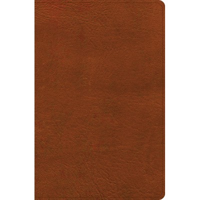NASB Personal Size Giant Print Bible, Burnt Sienna Leathertouch - by  Holman Bible Publishers (Leather Bound)