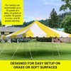 Party Tents Direct Weekender Outdoor Canopy Pole Tent, Yellow 20 ft x 20 ft - 3 of 4