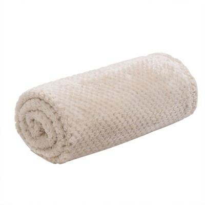 1 Pc Full/Queen Microfiber Plush Flannel Bed Blankets Camel - PiccoCasa