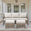 Outdoor Wicker Patio Conversation Furniture Set - 2 of 4