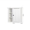 Bathroom Wooden Cabinet with a Door  Bath Organizer - 3 of 4