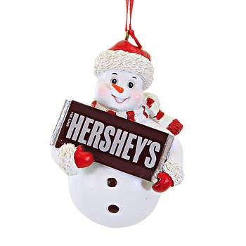 Kurt S. Adler 3.5 Inch Hershey Snowman Christmas Candy Chocolate Tree Ornaments