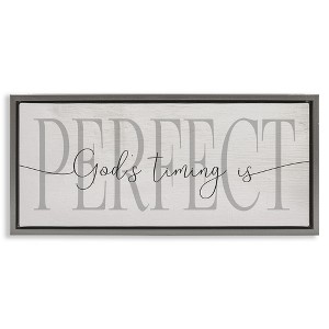 Stupell Industries God's Timing is Perfect Phrase, 25" x 11" - 1 of 4