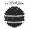 Optimus Portable 360 Surround Ceramic Heater w/ Thermostat - image 3 of 4